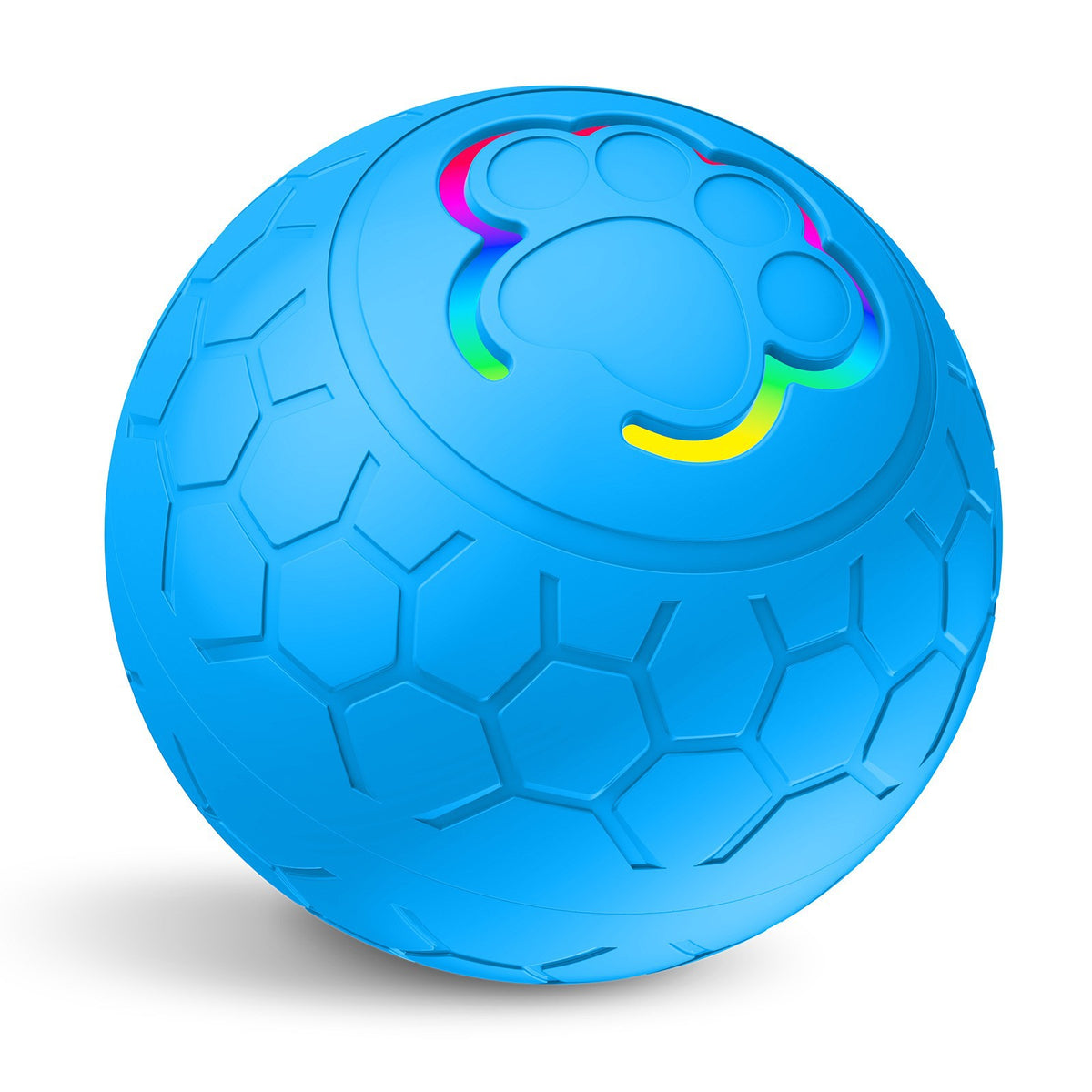 Bouncing LED Pet Ball with 2 Play Modes in Blue Ball