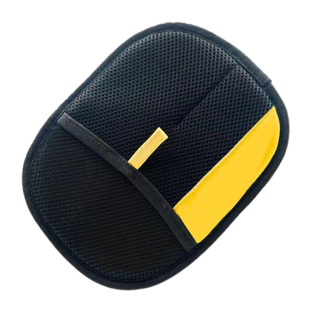 Reusable Pet Hair Remover Glove in Black with Yellow Panel
