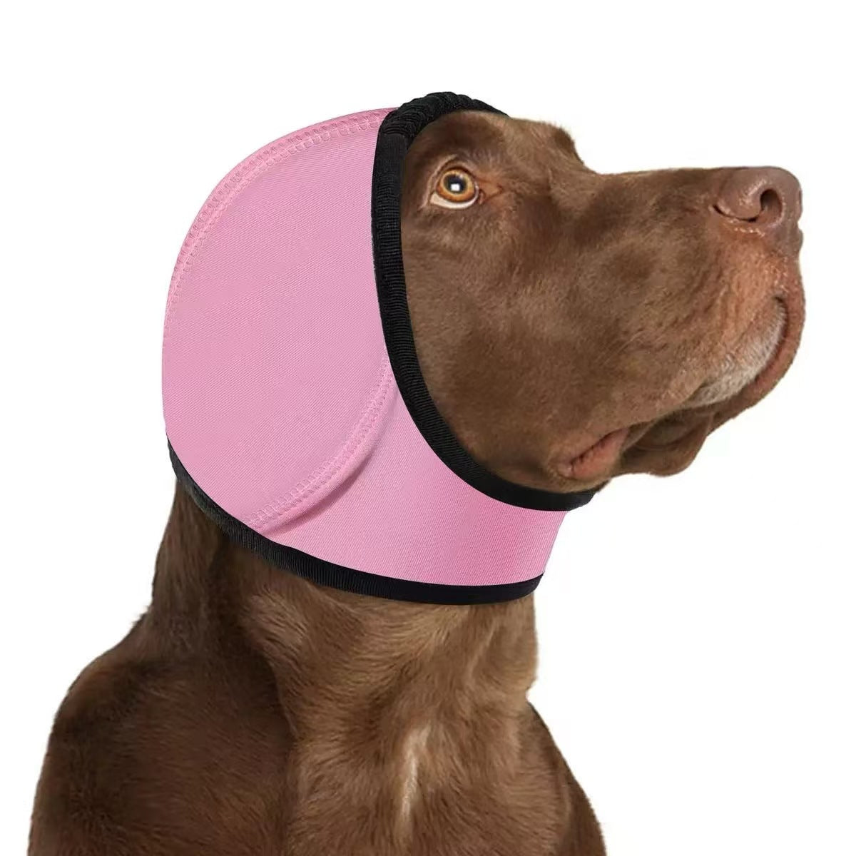 Adjustable Dog Ear Wrap & Head Cover in Pink