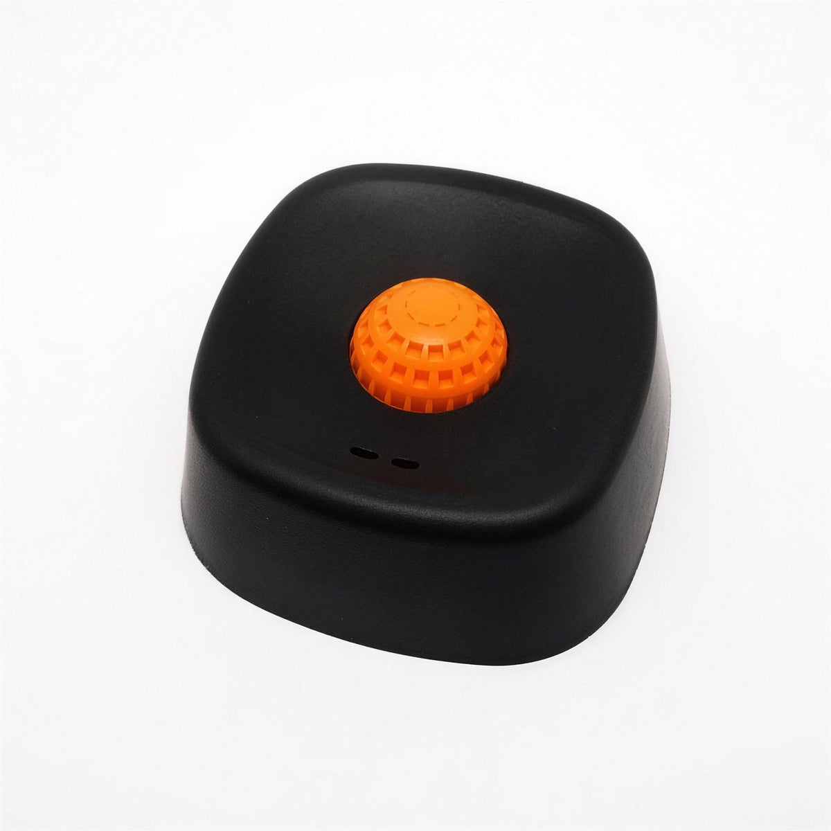 Rolling Ball Lick Bowl for Dogs in Black with Orange Ball