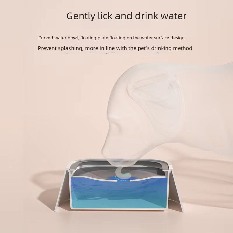 No-Splash Floating Water Bowl for Dogs & Cats shown in a home setting (view 3)