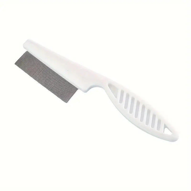 Stainless Steel Flea Comb for Dogs & Cats shown on a plain background