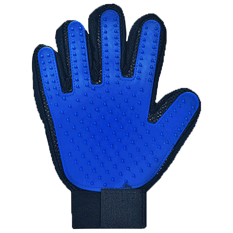 Five-Finger Pet Grooming Glove shown on a plain background (view 3)