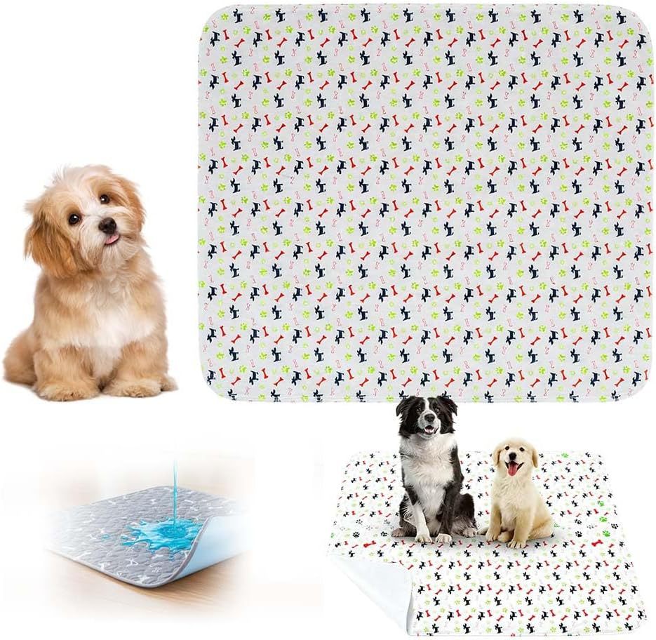 Reusable Washable Pee Pads for Dogs & Cats in Green Puppy