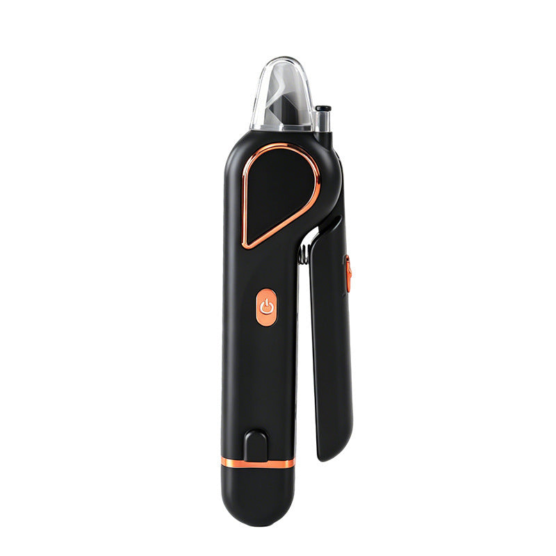 Rechargeable LED Pet Nail Clippers shown on a plain background (view 3)
