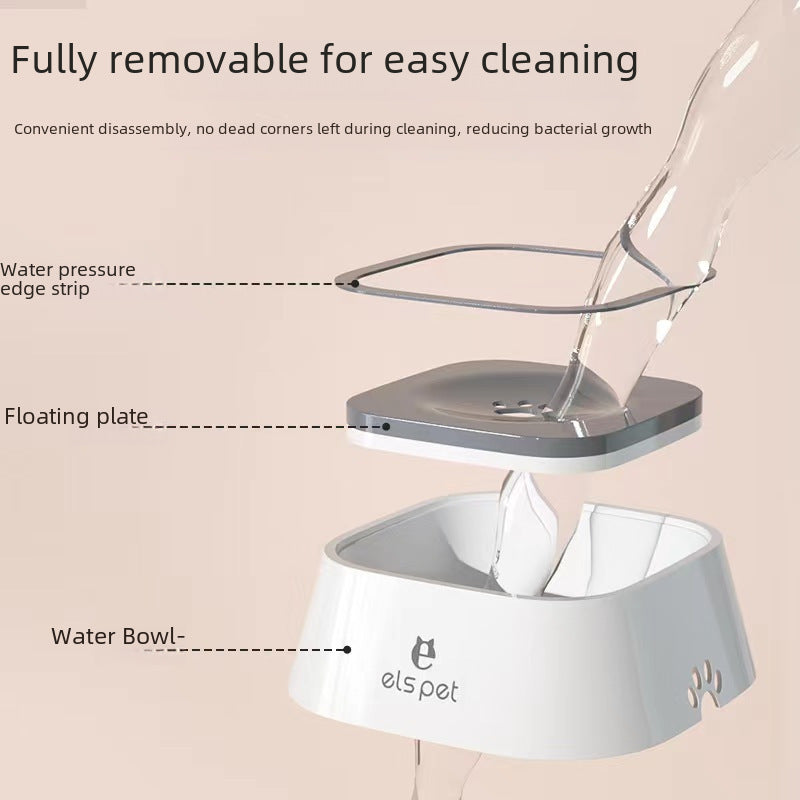 No-Splash Floating Water Bowl for Dogs & Cats shown in a home setting (view 4)