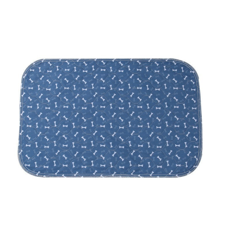Reusable Washable Pee Pads for Dogs & Cats in Sapphire Blue Bone