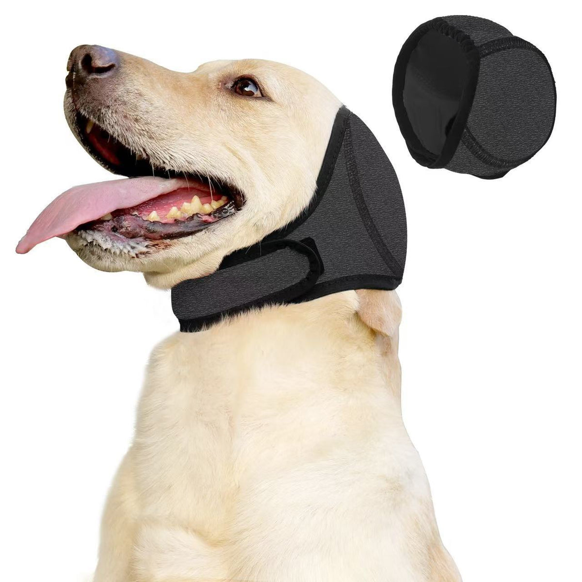 Adjustable Dog Ear Wrap & Head Cover in Grey