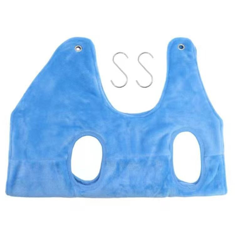 Fleece Pet Grooming Hammock with Hooks shown on a plain background