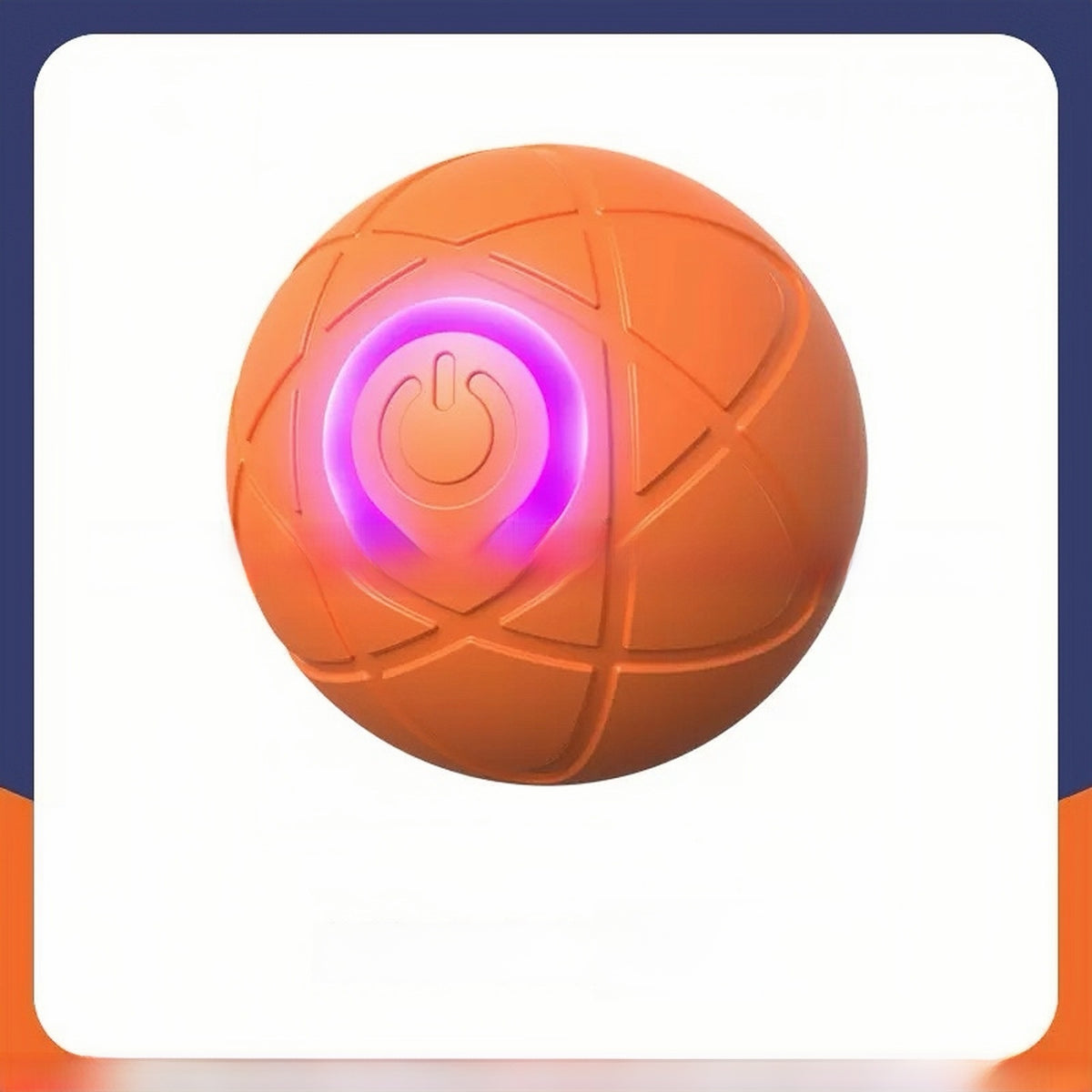 Self-Moving Interactive Cat Ball — LED Space Ball, Orange