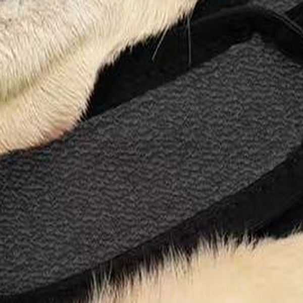 Close-up of the hook-and-loop strap where it sits under the chin