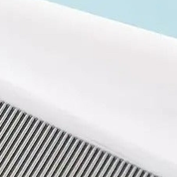 Close-up of the plastic spine where the steel teeth are set