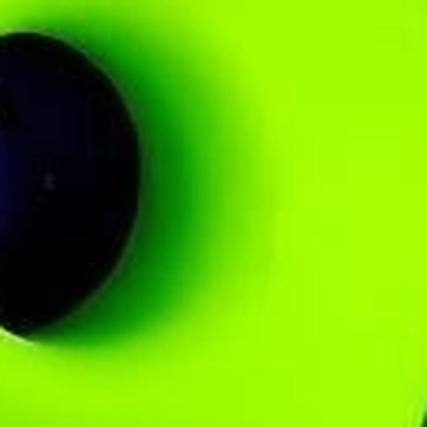 Close-up of the opening in the ball's surface