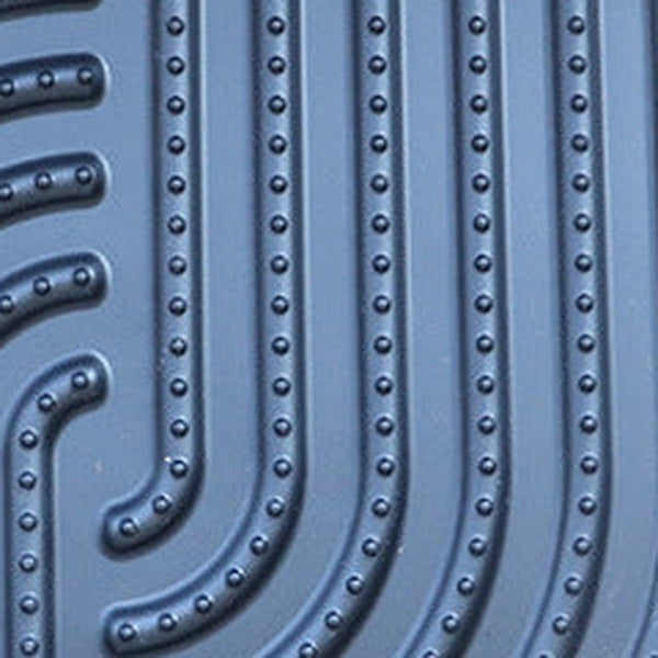 Close-up of the concentric moulded grooves in the silicone surface