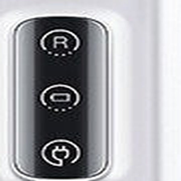 Close-up of the controls on the trimmer handle