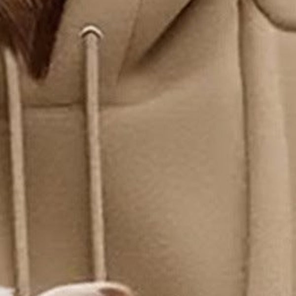 Close-up of the lace-up cord at the neckline