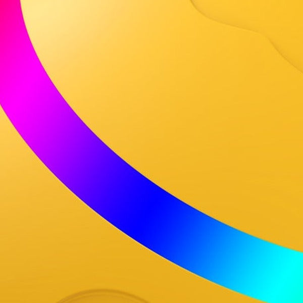 Close-up of the multicoloured LED stripe around the ball