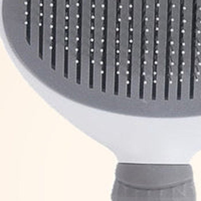 Close-up of the brush head and the push-button release